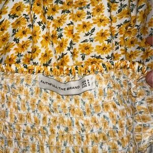 Anthropologie Faithful the Brand Sunflower jumpsuit!